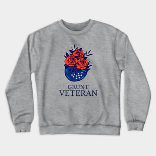 Army Veteran / Grunt / Boots / Military / USA Crewneck Sweatshirt